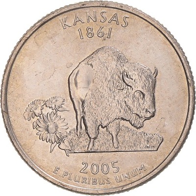 Moneta, USA, Kansas, Quarter, 2005, U.S. Mint, Phi