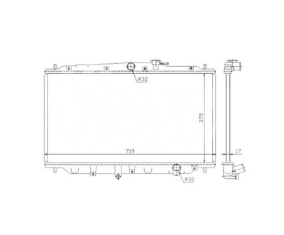 RADUADOR HONDA ACCORD SDN CC7 EU 03.93-  