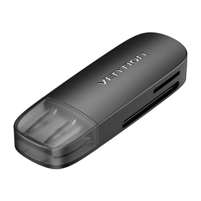 VENTION ADAPTER USB HUB USB-A 2W1 CZYTNIK KART PAMIĘCI 2.0 MICROSD SDHC TF