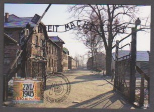 Karta maksimum zn. 5033 - 75 rocznica wyzwolenia Auschwitz