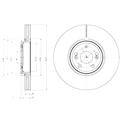 DRIVE+ ГАЛЬМІВНІ ДИСКИ ГАЛЬМІВНІ 2 ШТУКИ. ПЕРЕД RENAULT VEL SATIS 2.2D 04-