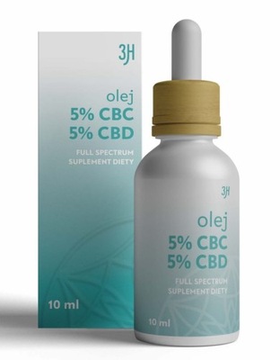 3H Olejek CBC 5% + CBD 5% FULL SPECTRUM KONOPNY NIEPOKÓJ