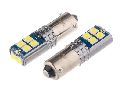 LUZ VISION H6W BAX9S 12/24V 10X 3030 SMD DIODO LUMINOSO LED  