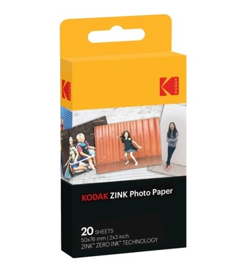 Wkłady Papier Wkład do KODAK STEP TOUCH SMILE Printomatic Drukarki 20 szt.