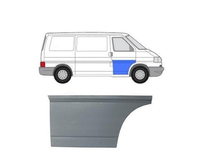 Ремкомплект дверь do vw transporter t4 1990-2003 правая фото №1