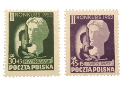 POLSKA Fi 647-648 * 1952 Muzyka