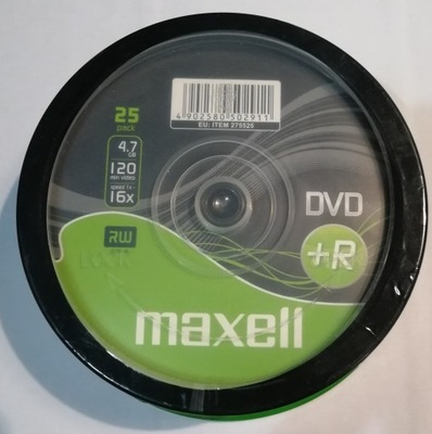 Płyta DVD Maxell DVD+R 4,7 GB 25 szt.