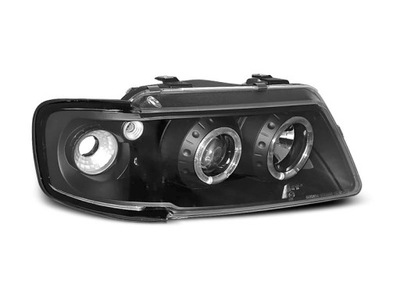 FAROS PARTE DELANTERA AUDI A3 8L 96-00 ANGEL EYES NEGRAS 