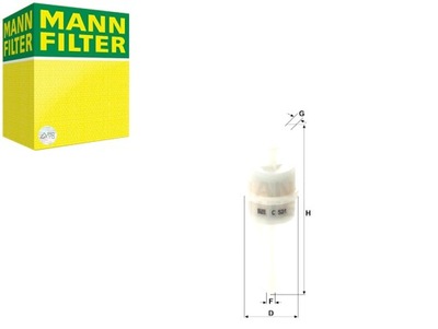 Mann-filter c 52/1 фільтр, вентиляція бака пального фото №1