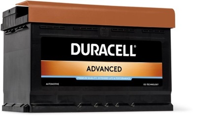 Аккумулятор duracell усовершенствованный da77h 12v 77ah 750a фото №1