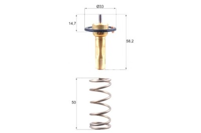 Mahle термостат рідина охолоджуючої volvo s60 ii s80 ii v40 v60 i v70 фото №1