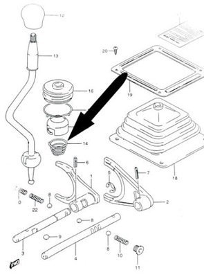 SPRING CHANGE SPEED LEVER SUZUKI SAMURAI GRAND VITARA  