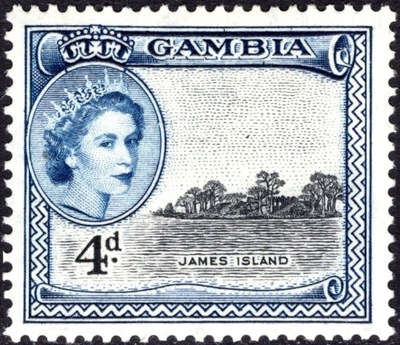 kol.bryt.Gambia QEII 4 d.czysty *