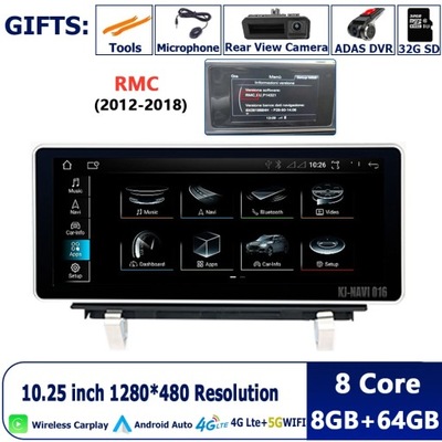 ANDROID 13 NAVEGACIÓN GPS DE AUTOMÓVIL MULTIMEDIALNE RADIO STEREO PARA AUDI Q3 CARPLAY  