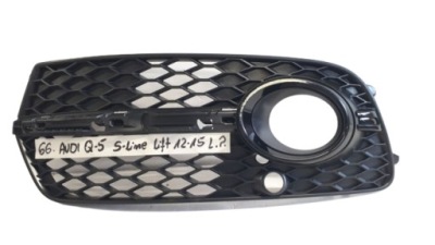 Audi q5 s-line 2012-2015 lift решітка бампера ліва перед фото №1