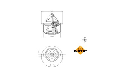 NRF ТЕРМОСТАТ РІДИНИ CHŁODZĄCEJ HYUNDAI GALLOPER II LANTRA I SANTAMO
