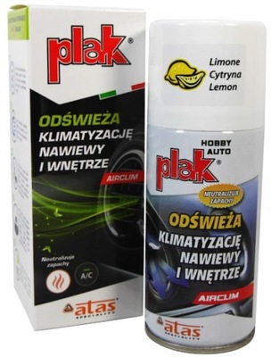 PLAK AIRCLIM ODŚWIEŻA KLIMATYZACJĘ 150ml CYTRYNOWY