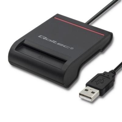 Qoltec Smart chip ID card scanner 