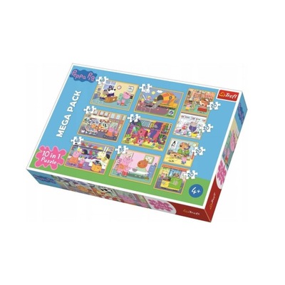 PUZZLE 10W1 ŚWINKA PEPPA Z PRZYJACIÓŁMI TREFL