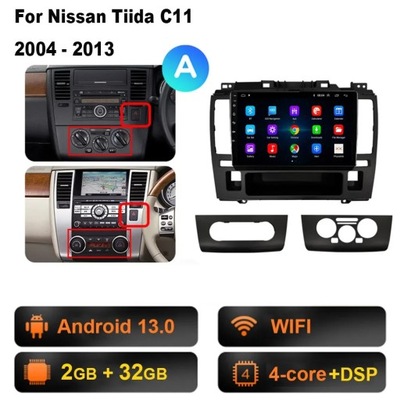 NAVEGACIÓN GPS DSP RADIO DE AUTOMÓVIL CON ANDROIDEM PARA NISSAN TIIDA C11 2004-2013 CARPLAY  