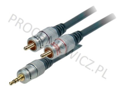 Kabel TCV 3420 Prolink EX 2RCA-3,5STR 1,2m