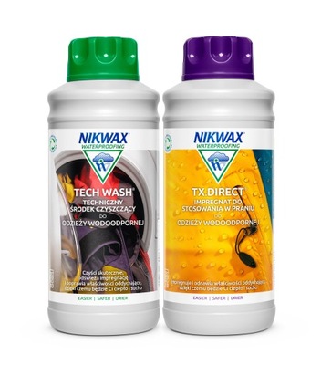 Zestaw Nikwax Tech Wash / TX. Direct Wash-In 2x1L