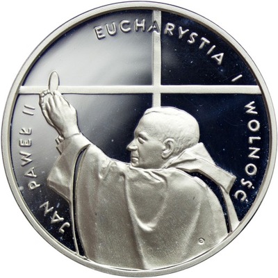 Polska, 10 złotych 1997, Jan Paweł II, Kongres Eucharystyczny, st. L-