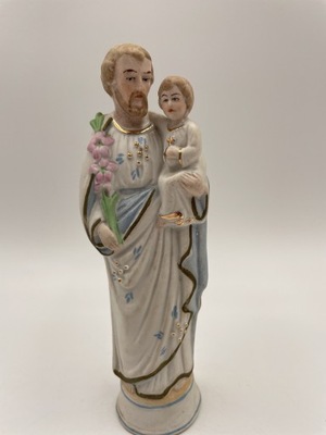 Figurka porcelanowa Św. Józef z Dzieciątkiem 17cm