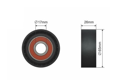 ROLLO TENSOR CORREA WIELOROWKOWEGO BMW 3 (E90), 3 (E91), 3 (E92), 3 (E93)  