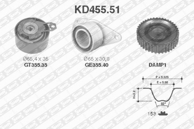 КОМПЛЕКТНЫЙ ГРМ SNR KD455.51 KD45551