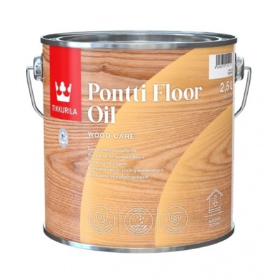 Tikkurila Pontti Floor Oil 2,5L bezbarwny olej do podłóg