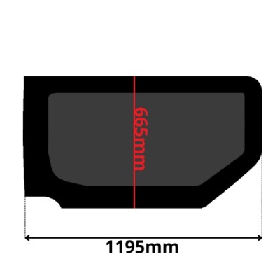 Стекло боковая правая bok середина nissan primastar -p 0129 фото №1