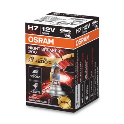 OSRAM H7 NIGHT BREAKER +200% Kartonik 1szt.