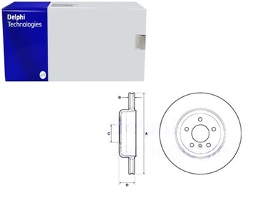 ДИСКИ ТОРМОЗНЫЕ ТОРМОЗНЫЕ 2 ШТУКИ. ЗАД BMW 5 F10 5 F11 5 GRAN TURISMO F07 6 F12 6