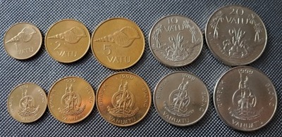 VANUATU zestaw 5 monet