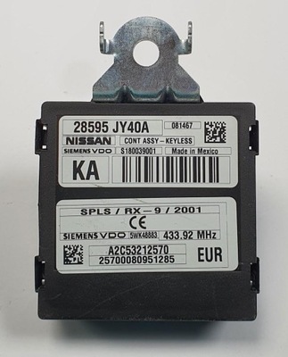 Модуль keyless renault koleos i 28595jy40a 5wk48883 фото №1