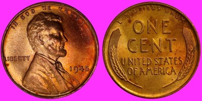 USA 1 Cent 1945 /U 324