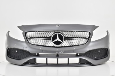 Mercedes a-klasa w176 176 рестайлинг  amg line 2016- бампер передний фото №1