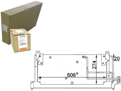 CONDENSER RADIATOR AIR CONDITIONER [BEHR HELLA]  