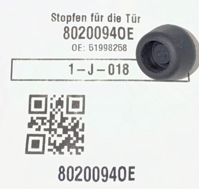 Отбойник отбойник дверь jeep renegade compass оригинальный номер 51998258 фото №1