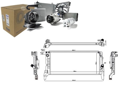 RADUADOR DEL MOTOR DE AGUA BMW 2 2 GRAN TOURER MINI 2.0 09.13- NISSENS  