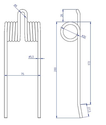 ПАЛЕЦ NEW HOLLAND PRASA NEW HOLLAND 5,5/30/75/200 MOTOGENERIC