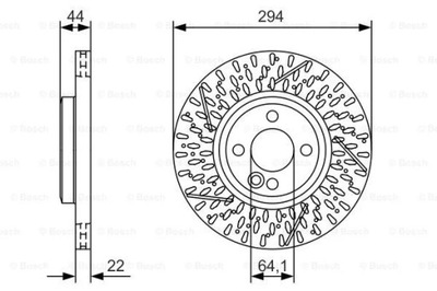 BOSCH 0 986 479 A69 Tarcza hamulcowa