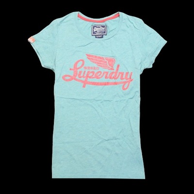 SUPERDRY _ ORYGINALNA MODNA KOSZULKA Z LOGO _ S/M