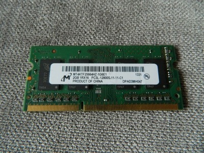 MICRON 2GB 1Rx16 PC3L-12800S-11-11-C1