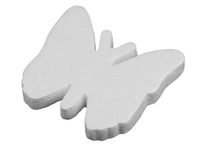 Motyl styropianowy 12,5 x 13 cm