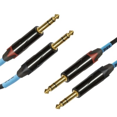 SSQ JSJS1 Kabel audio 2 x Jack 6.3 Mono - 2 x Jack 6.3 Mono 1 metr