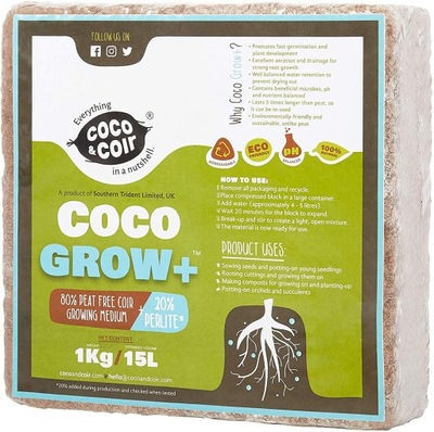 Podłoże dla roślin ziemia doniczkowa kokosowa 15 L / OPIS