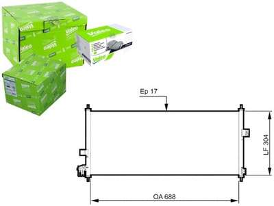 VALEO KONDENSATORIUS KONDICIONAVIMO NISSAN 