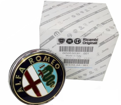 ALFA ROMEO GIULIETTA LOGOTIPO INSIGNIA PARTE TRASERA CLICK 50530581 50526655  